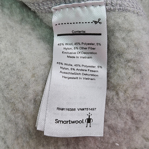 Smartwool Cozy Lodge Funnel Neck Pullover Womens M Wool Blend Gray SW017030 - Picture 11 of 13